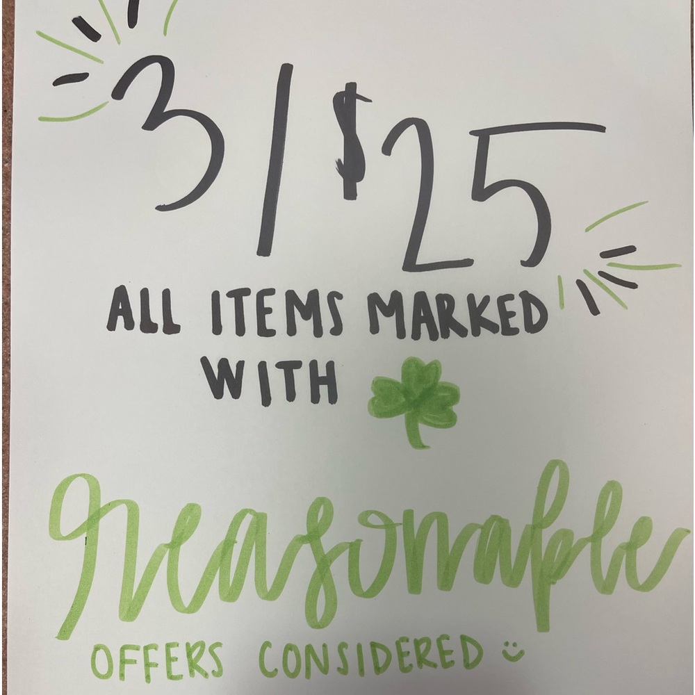 3🍀item bundles for $25